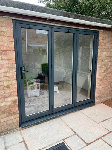 Aluminium folding doors - aluminium, in