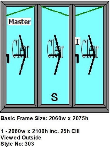 Aluminium fold doors - aluminium, with