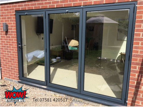 Grey aluminium panel folding - grey, 3