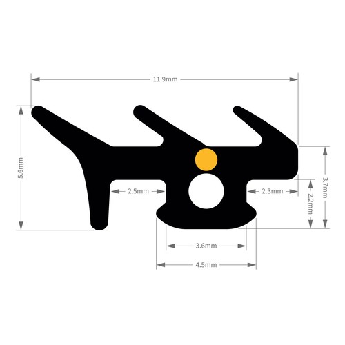 Bifold door rubber gasket - bifold,