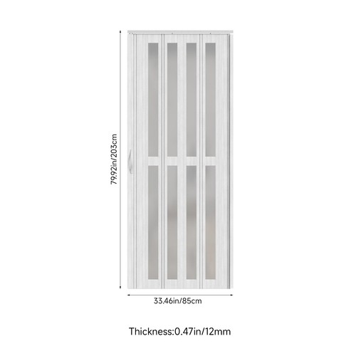 Pvc folding door - door, wood