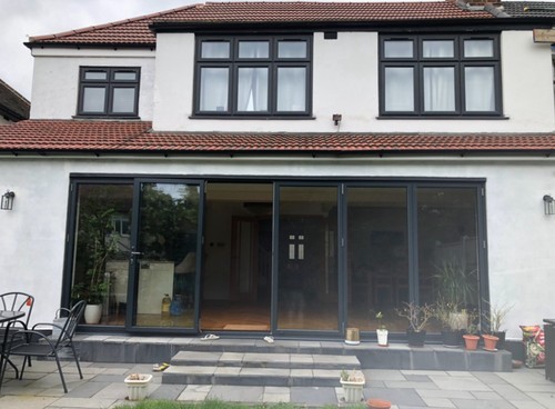 Aluminium folding doors - aluminium,