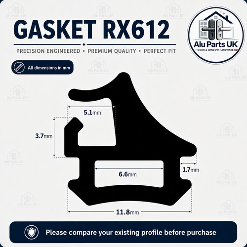 Aluk bifold door - gasket, rubber