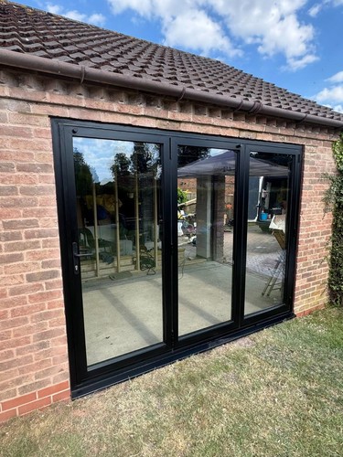 Aluminium folding doors - folding, with
